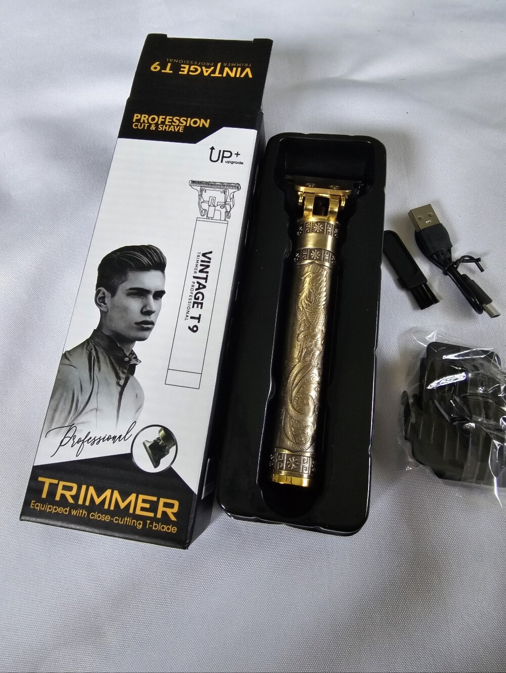 Vintage T9 Gold Ornate Electric Men's Trimmer